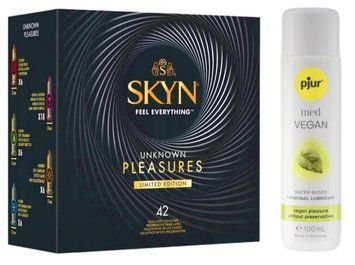 Комплект SKYN Pleasures 42 шт + Pjur MED Vegan Glide 100 мл SOS13269 фото