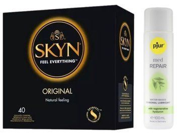 SKYN Original 40 шт + pjur MED Repair Glide 100 мл SOS13369 фото