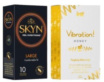 SKYN Large 10 шт + Intt Vibration Honey (15 мл) SOS7066 фото