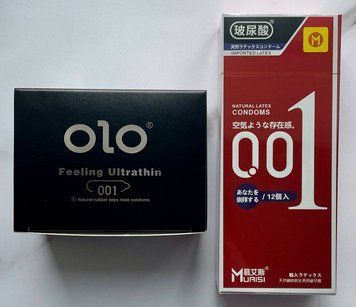 Комплект OLO 001 Feeling Ultrathin 10 шт + Muaisi 001 Red 12 шт  SOS2742 фото