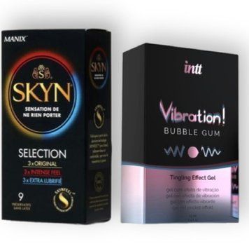 Skyn Selection 9 шт + Intt Vibration Bubble Gum (15 мл) SOS6832 фото