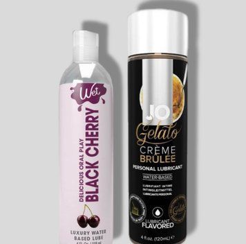 Wet Oral Play Black Cherry (118 мл) + JO GELATO CremeBrulee (120 мл) LB903 фото
