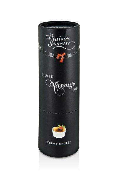 Масажна олія Plaisirs Secrets Creme Brulee з афродизіаками, їстівна (59 мл) SO1840 фото