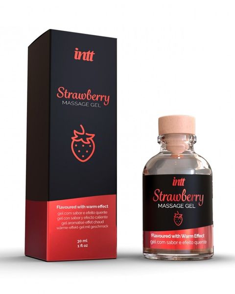 Массажный гель для интимных зон Intt Strawberry (30 мл) SO5593 фото