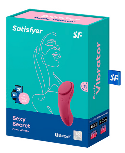 Вібратор у трусики Satisfyer Sexy Secret Connect App (червоний) SO4536 фото