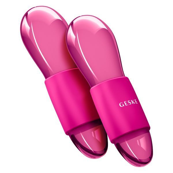 Подвійний масажер для очей GESKE Cool&Warm Duo Eye Massager 7в1 magenta HB0322 фото