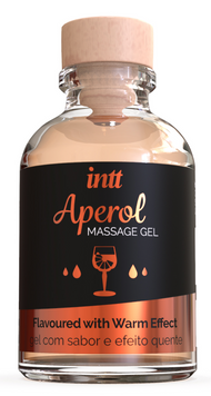 Інтимний масажний гель з ароматом коктейлю Апероль Шприц INTT Aperol Massage Gel (30 мл) &mdash; цитрусова свіжість та палка прелюдія SO3346 фото