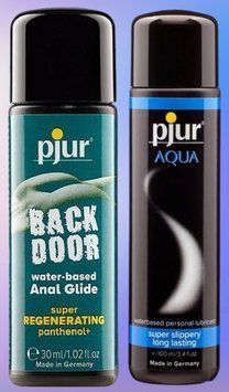 Набор лубрикантов pjur backdoor Regenerating 30 мл + pjur Aqua 100 мл LB442 фото