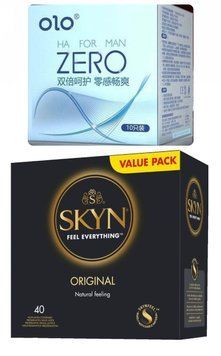 Набір : SKYN ORIGINAL 40 шт + Подарунок - Olo ZERO for man з гіалуроновою кислотою 10 шт  SOS160 фото
