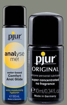 Набор лубрикантов pjur analyse me! Comfort water glide 100 мл + pjur Original 10 мл, 2в1 LB954 фото