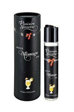 Массажное масло Plaisirs Secrets Pina Colada с афродизиаками, съедобное (59 мл) SO1841 фото