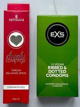 Комплект EXS Ribbed & Dotted 12 шт - Sensuva Deeply Love You Cinnamon  SOS3612 фото