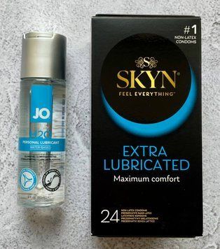 Набір Skyn Extra Lube 24 шт + Лубрикант System JO H2O ORIGINAL (60 мл)  SOS2693 фото
