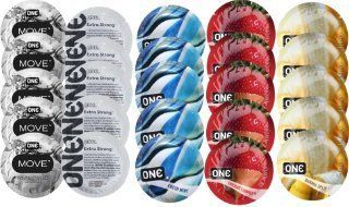 Набір з 25 шт One Move + ONE Strong + ONE Fresh Mint + ONE Chocolate Strawberry + ONE Banana SOS8423 фото