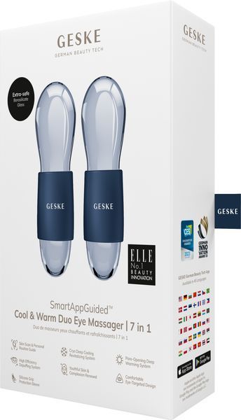 Двойной массажер для глаз GESKE Cool&Warm Duo Eye Massager 7в1 midnight HB0323 фото