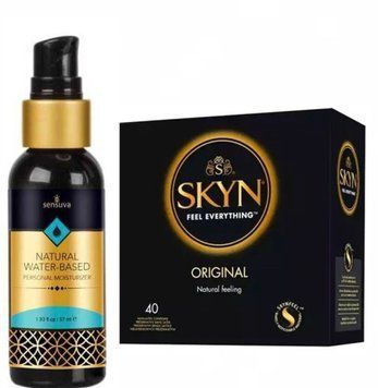 SKYN ORIGINAL 40 шт та Лубрикант Sensuva Natural Water-Based 57 мл SOS497 фото