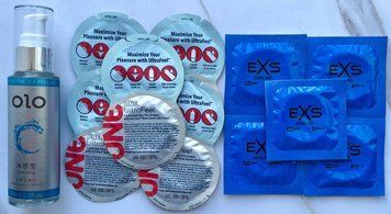 Набор ONE UltraFeel 5 шт+EXS Cooling 5 шт+Лубрикант охлаждающий OLO 60 мл SOS3512 фото
