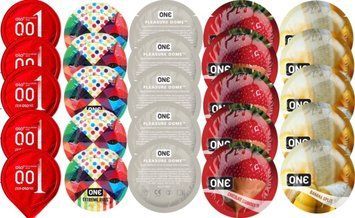 Набір з 25 шт OLORed0.01 + ONERibs + ONE Dome + ONEChocolateStrawberry + ONEBanana SOS8746 фото