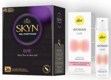 Skyn Elite 36 шт + pjur Woman Lust 15 мл SOS7117 фото