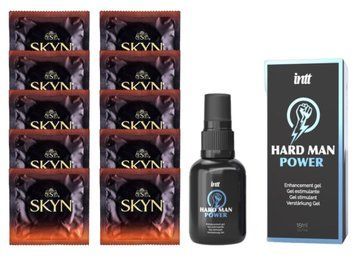 Комплект Skyn Warming 10 шт + Intt Hard Man Power Gel (15 мл)   SOS14438 фото