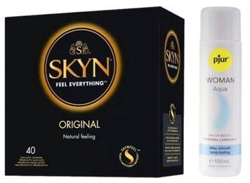 SKYN Original 40 шт + pjur Woman Aqua 100 мл SOS13370 фото
