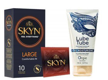 SKYN Large 10 шт и Лубрикант ORGIE Lube Tube Xtra, 150 мл SOS873 фото