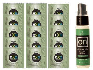 Комплект EXS Snug Fit 15 шт + Sensuva ON Arousal Gel for Her Spearmint, 29 мл SOS14945 фото