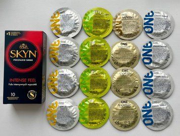 Набір 26 штук Skyn Intense Feel + ONE Super Studs, Glowing Pleasures, Vanish, Classic SOS2202 фото