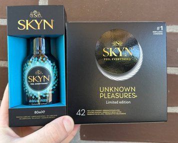 SKYN Unknown Pleasures+ &ndash; 42 шт та Лубрикант SKYN AQUA FEEL &ndash; 80 мл SOS597 фото