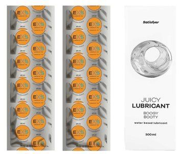 Комплект: EXS Delay 10 шт. + Лубрикант Satisfyer Boogy Booty 300 мл SOS11376 фото