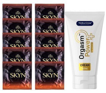 Комплект Skyn Warming 10 шт + Medica-Group Orgasm Power for Women Krem 50 ml SOS14187 фото