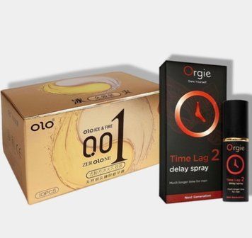 OLO 0.01 Ice Durable Gold 10 шт + Пролонгатор TIME LAG 2, 10 мл SOS5949 фото