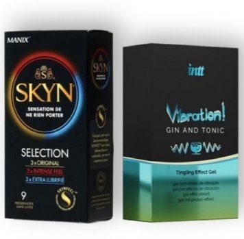 Skyn Selection 9 шт + Intt Vibration Gin Tonic (15 мл) SOS6833 фото