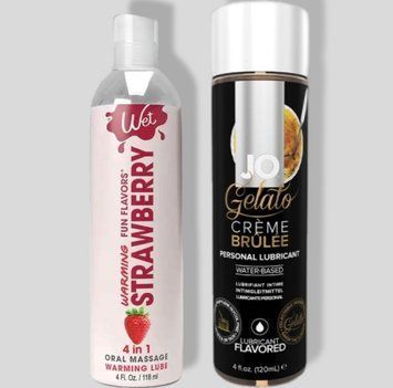 Wet Oral Play Strawberry (118 мл) + JO GELATO CremeBrulee (120 мл) LB853 фото