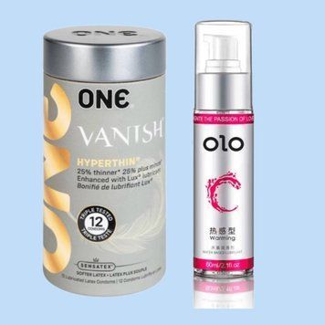 Комплект ONE VANISH 12 шт. + Лубрикант согревающий OLO 60 мл. SOS4437 фото