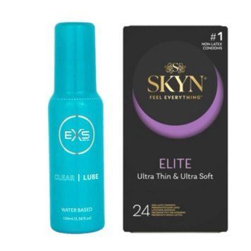 Набір Skyn Elite 24 шт + Лубрикант EXS Clear Lube 100 мл SOS4342 фото