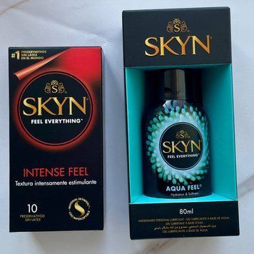 Набор SKYN Intense Feel 10 шт. + Лубрикант на водной основе SKYN AQUA FEEL, 80 мл. SOS1208 фото