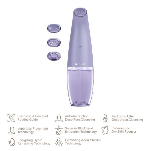 Очищающее средство GESKE Aqua-Stream Face Cleanser 8в1 purple HB0402 фото