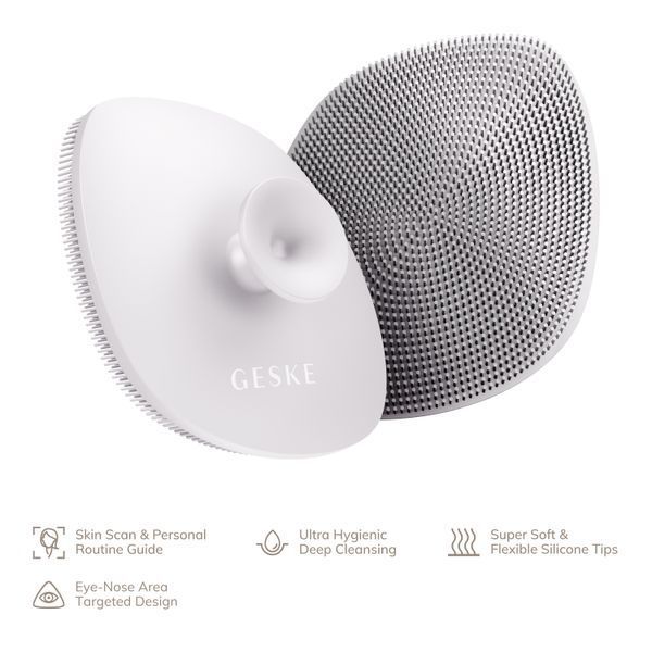Щітка для обличчя GESKE Facial Brush 4в1 з тримачем starlight HB0055 фото