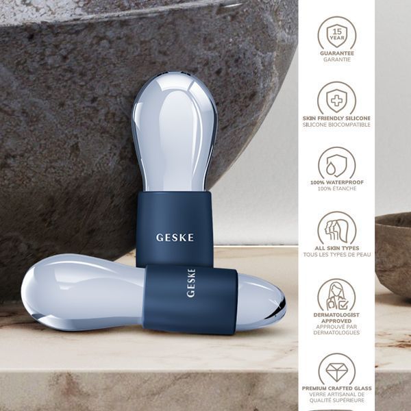 Двойной массажер для глаз GESKE Cool&Warm Duo Eye Massager 7в1 midnight HB0323 фото