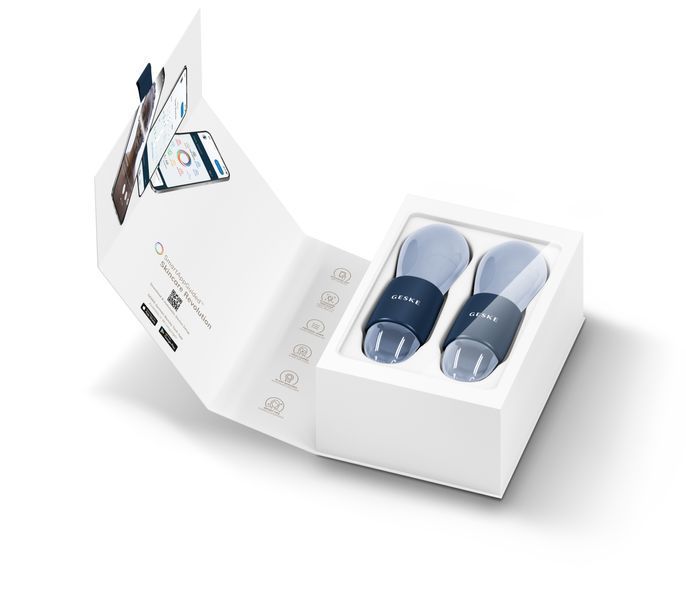 Двойной массажер для глаз GESKE Cool&Warm Duo Eye Massager 7в1 midnight HB0323 фото