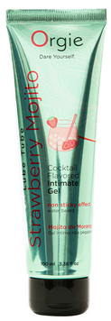 Оральная смазка на водной основе со вкусом коктейля Orgie Lube Tube Cocktail Strawberry Mojito, 100 мл 17151 фото
