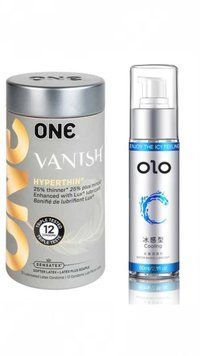 ONE Vanish Pack 12 шт та Лубрикант OLO Охолоджуючий 60 мл SOS640 фото