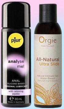 Набор лубрикантов pjur analyse me! Relaxing jojoba silicone 30 мл + ALL-NATURAL Ultra slide, 150 мл Orgie LB664 фото