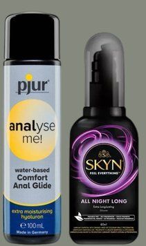 Набір лубрикантів pjur analyse me! Comfort water glide 100 мл + SKYN ALL NIGHT LONG, 80 мл LB955 фото
