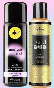 Набор лубрикантов pjur analyse me! Relaxing jojoba silicone 30 мл + Sensuva Handipop Mango Smoothie (125 мл) LB614 фото