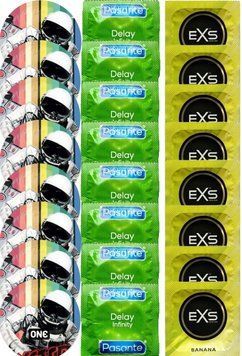 Набір 24 шт ONE Extreme Ribs + Delay Infinity + EXS Banana SOS7418 фото