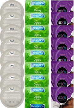 Набор 24 шт ONE Pleasure Dome + Delay Infinity + EXS Chocolate SOS7368 фото