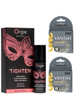 Гель для сужения Orgie &ndash; Tighten (15 мл)+ ONE Vanish Triple Set &ndash; 6 шт SOS6719 фото