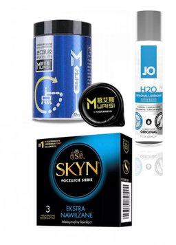 Набір лубрикант System JO, Muaisi 002 12 штук + Skyn Extra lube 3 шт SOS12 фото